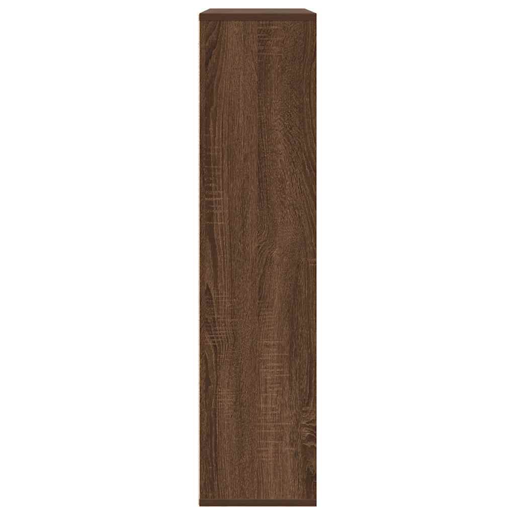 Bokhylla brun ek 89x24x101,5 cm konstruerat trä