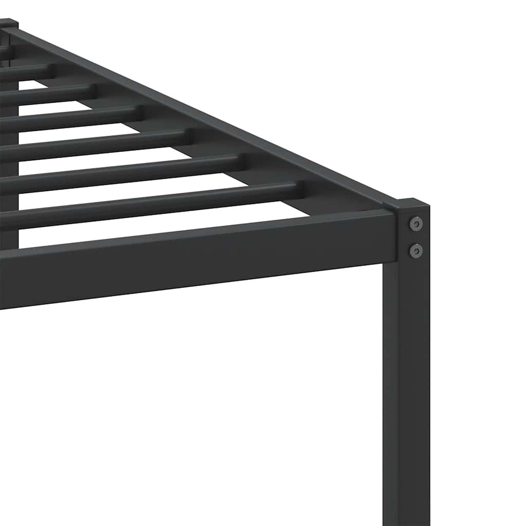Sängram utan madrass rökfärgad ek 100x190 cm konstruerad trä