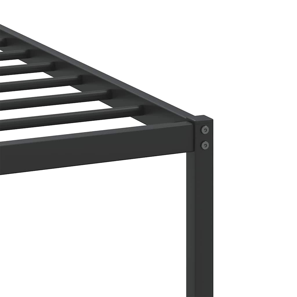 Sängram utan madrass brun ek 75x190 cm konstruerad trä