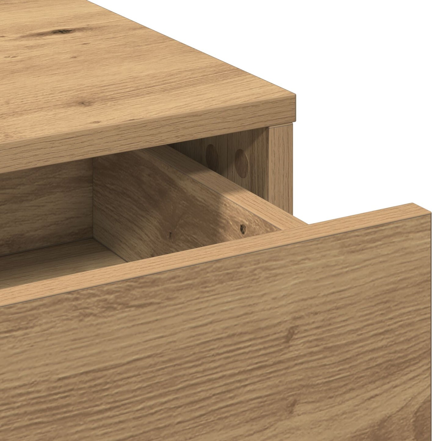 Sminkbord med LED-lampor Artisan Ek 50x41x135 cm