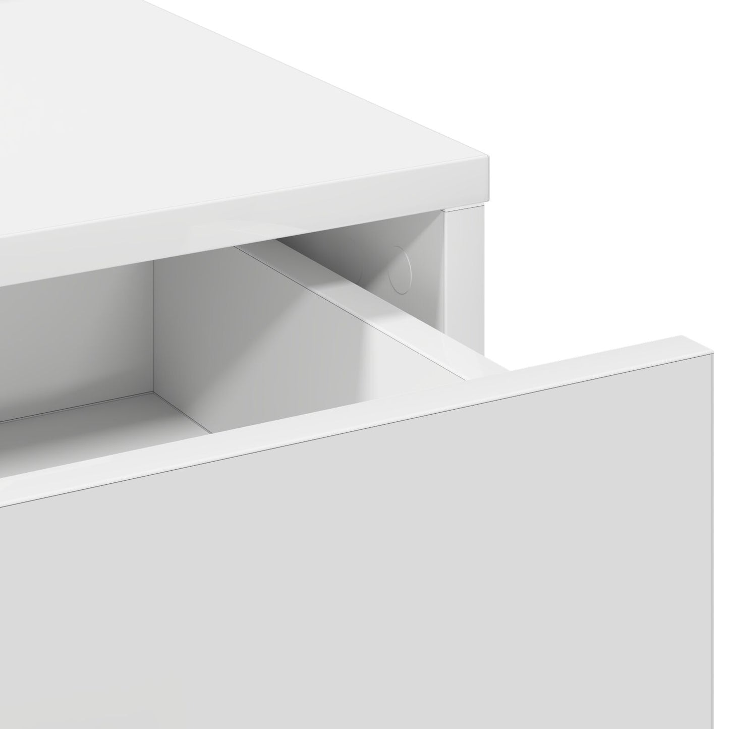 Sminkbord med LED-lampor Vit 50x41x135 cm