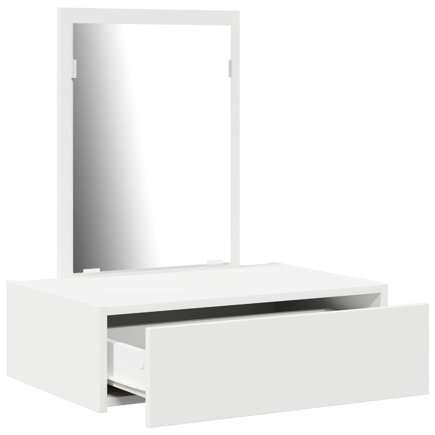 Väggmonterat Sminkbord Vit 60x40x70 cm