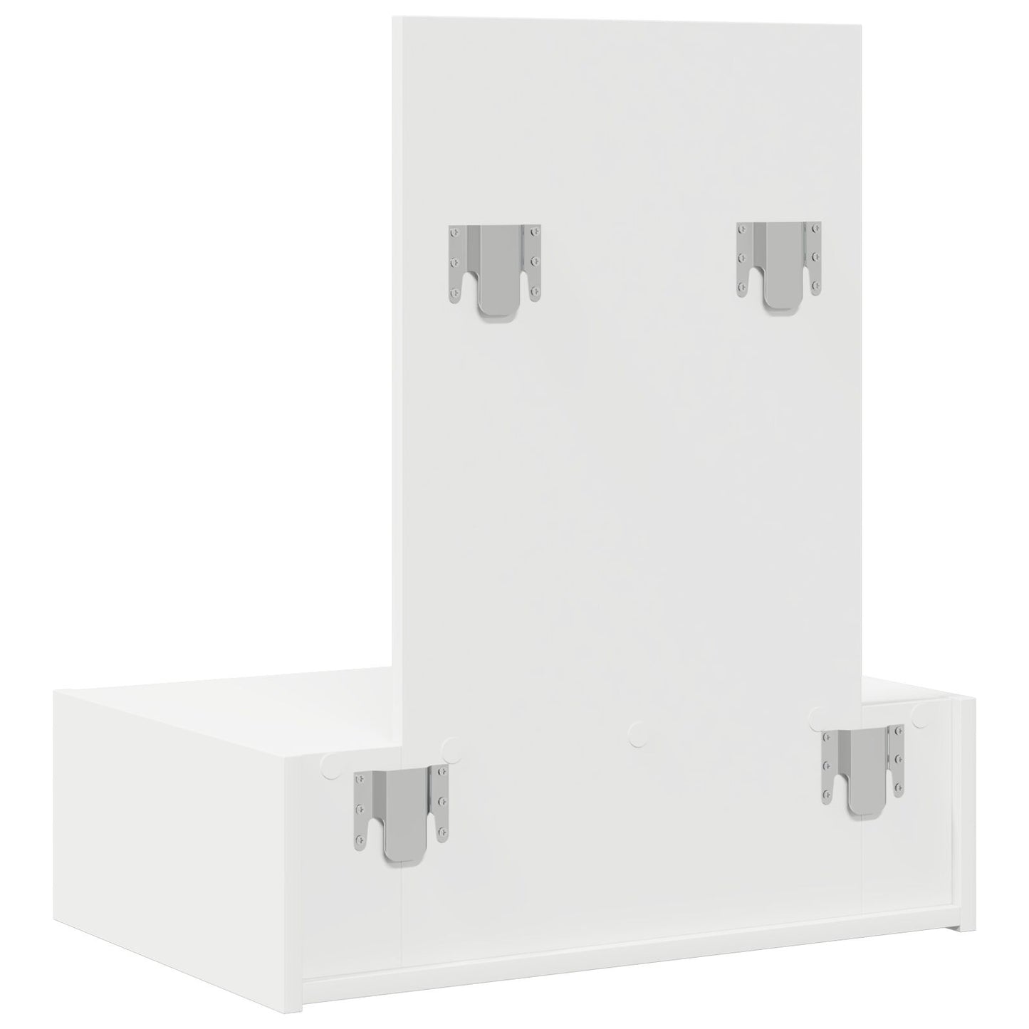 Väggmonterat Sminkbord Vit 60x40x70 cm