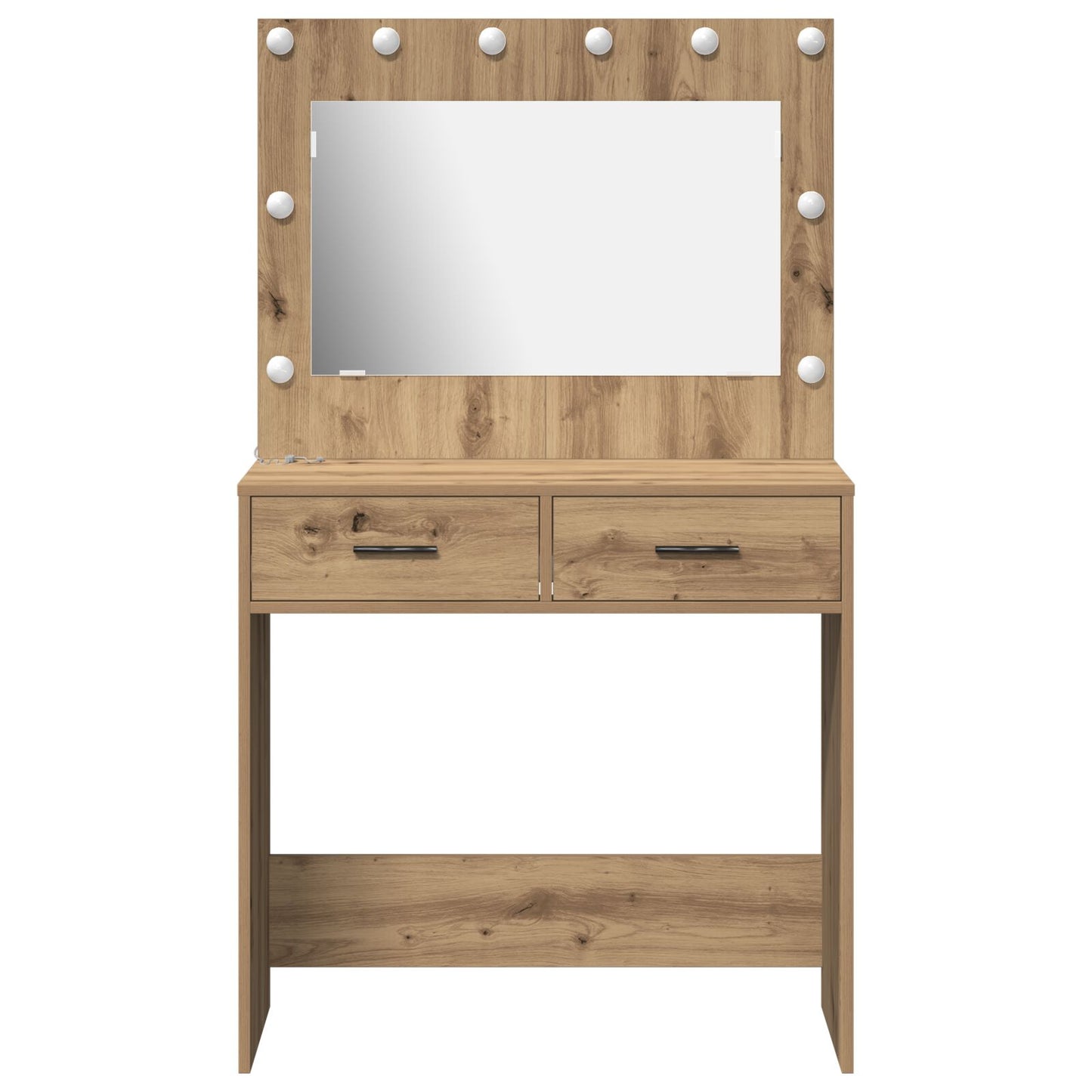 Sminkbord med LED-lampor Artisan-ek 78,5x41x135 cm
