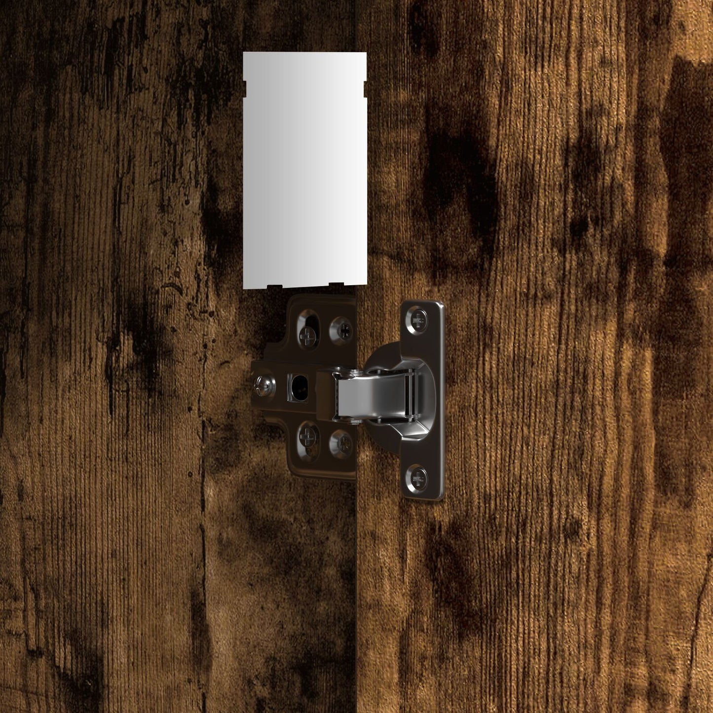 Sminkbord med LED-lampor Rökt Ek 102x33x135 cm