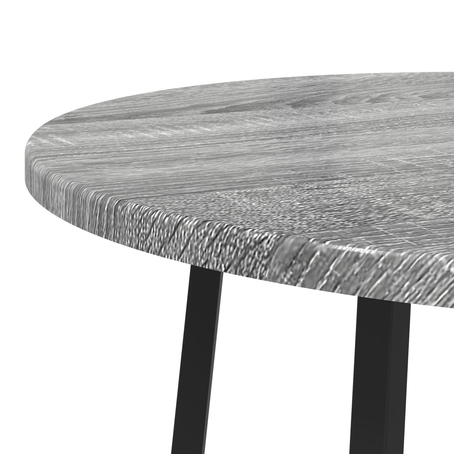 Sidobord 2 st Grå Sonoma Konstruerat trä och Metall