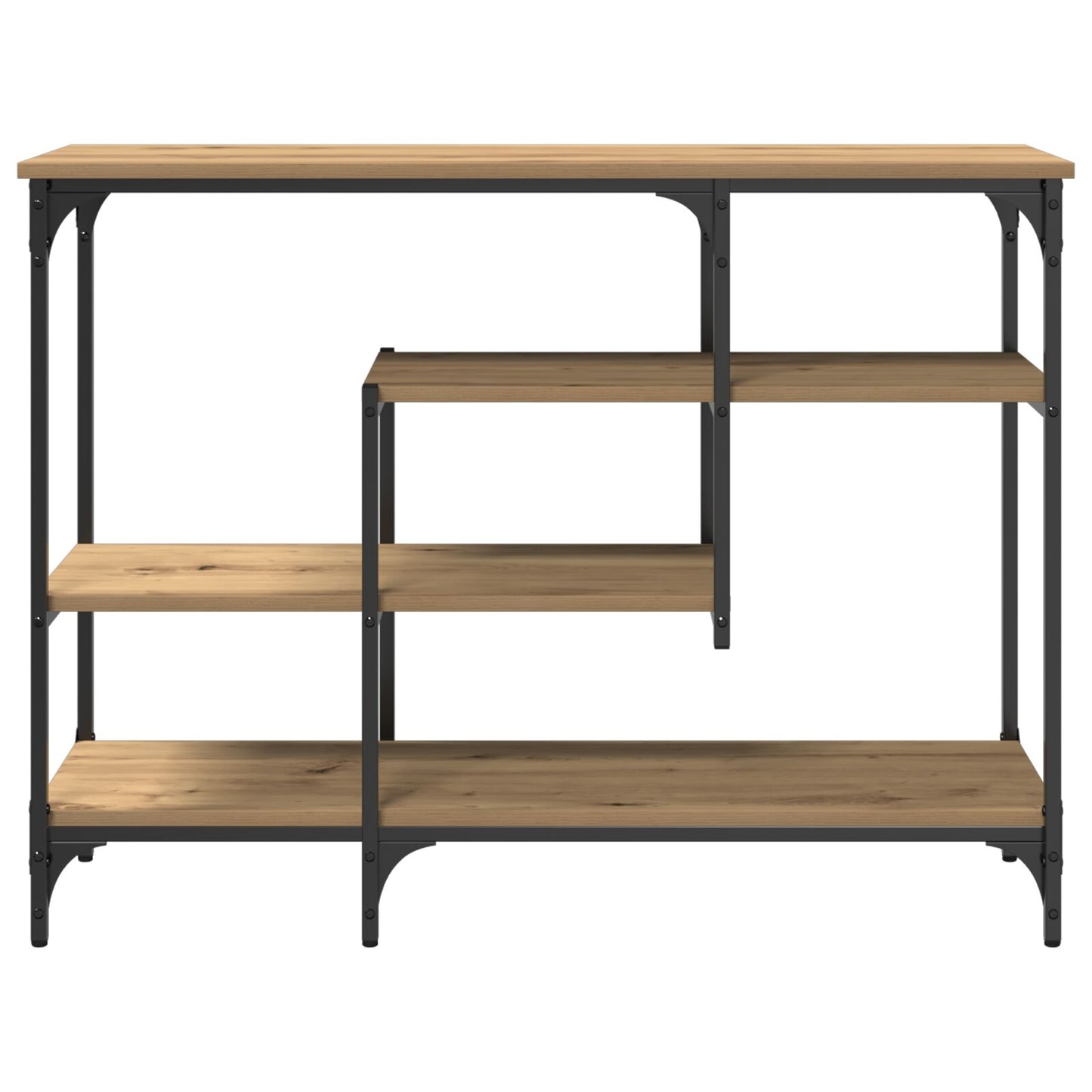 Konsolbord Artisan Ek 100x35x75 cm Konstruerat trä & Stål