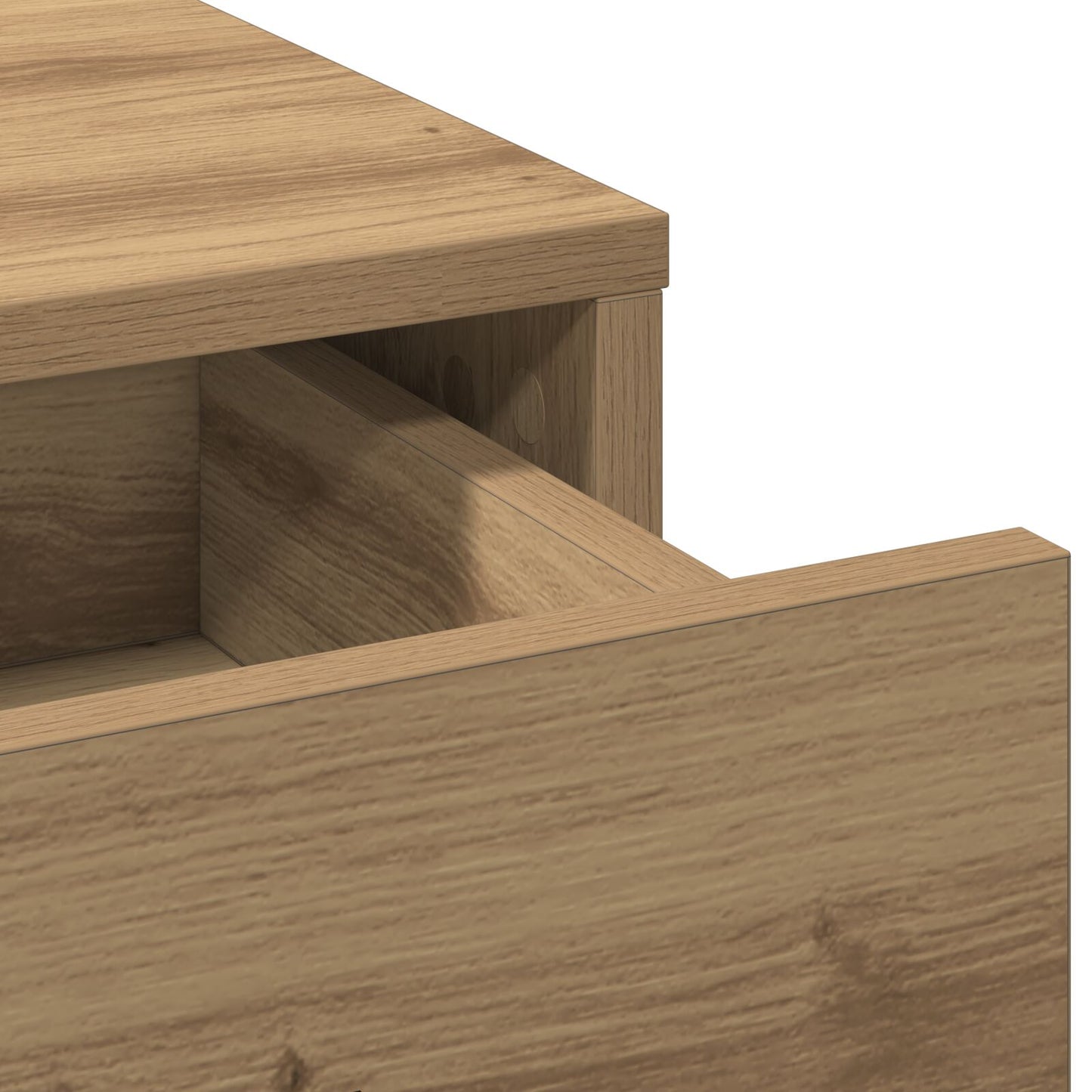 3-delars sminkbord set i Artisan ek konstruerat trä