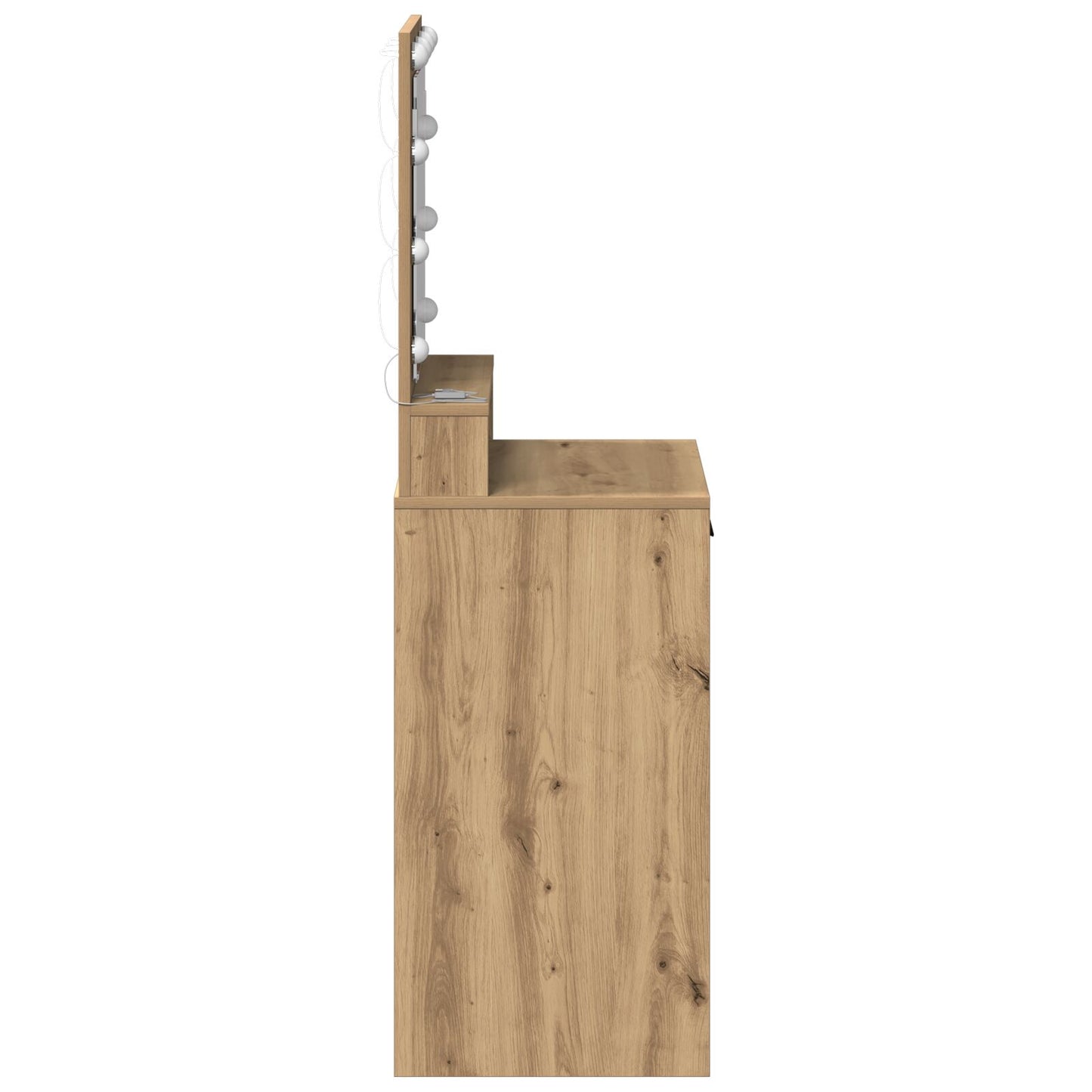 Sminkbord med LED-lampor Artisan Ek 50x41x135 cm