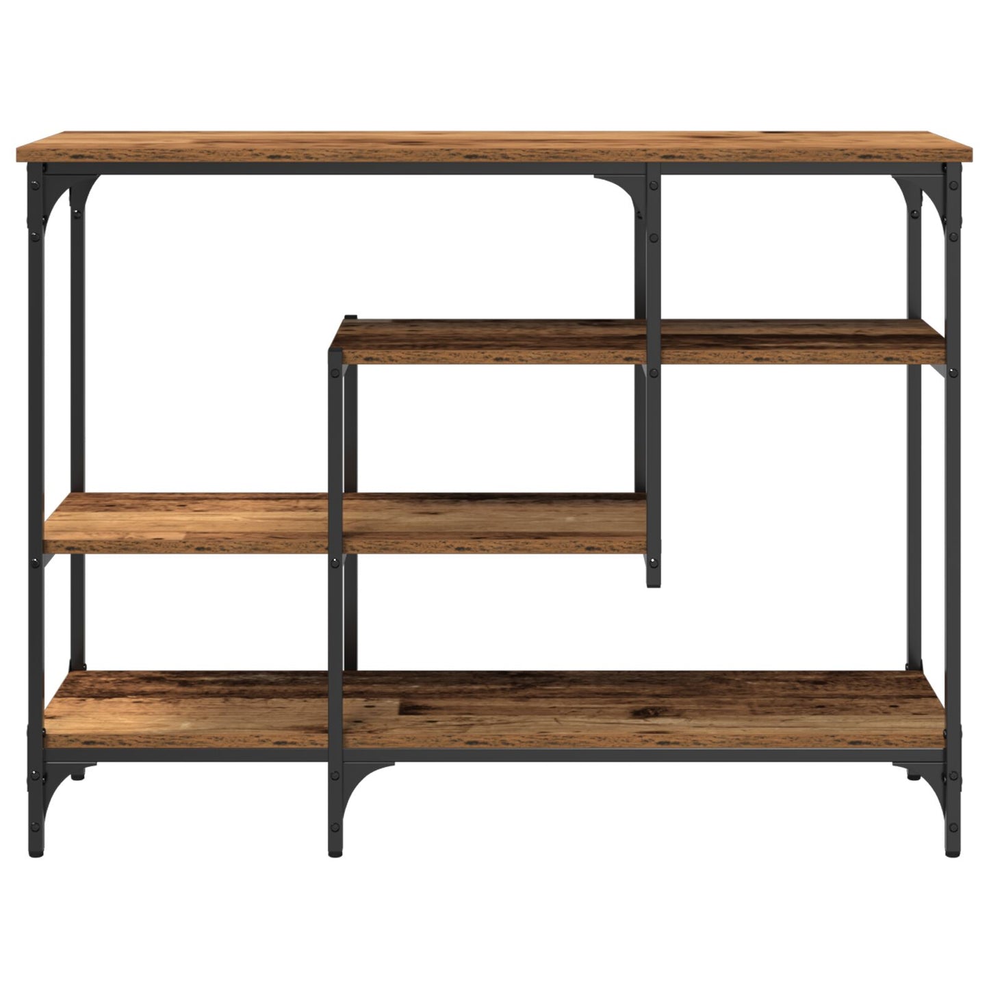 Konsolbord Gammalt Trä 100x35x75 cm Konstruerat Trä och Stål