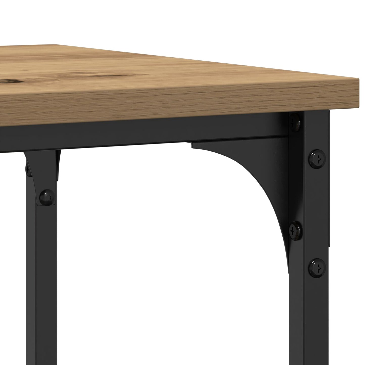 Konsolbord Artisan Ek 100x35x75 cm Konstruerat trä & Stål