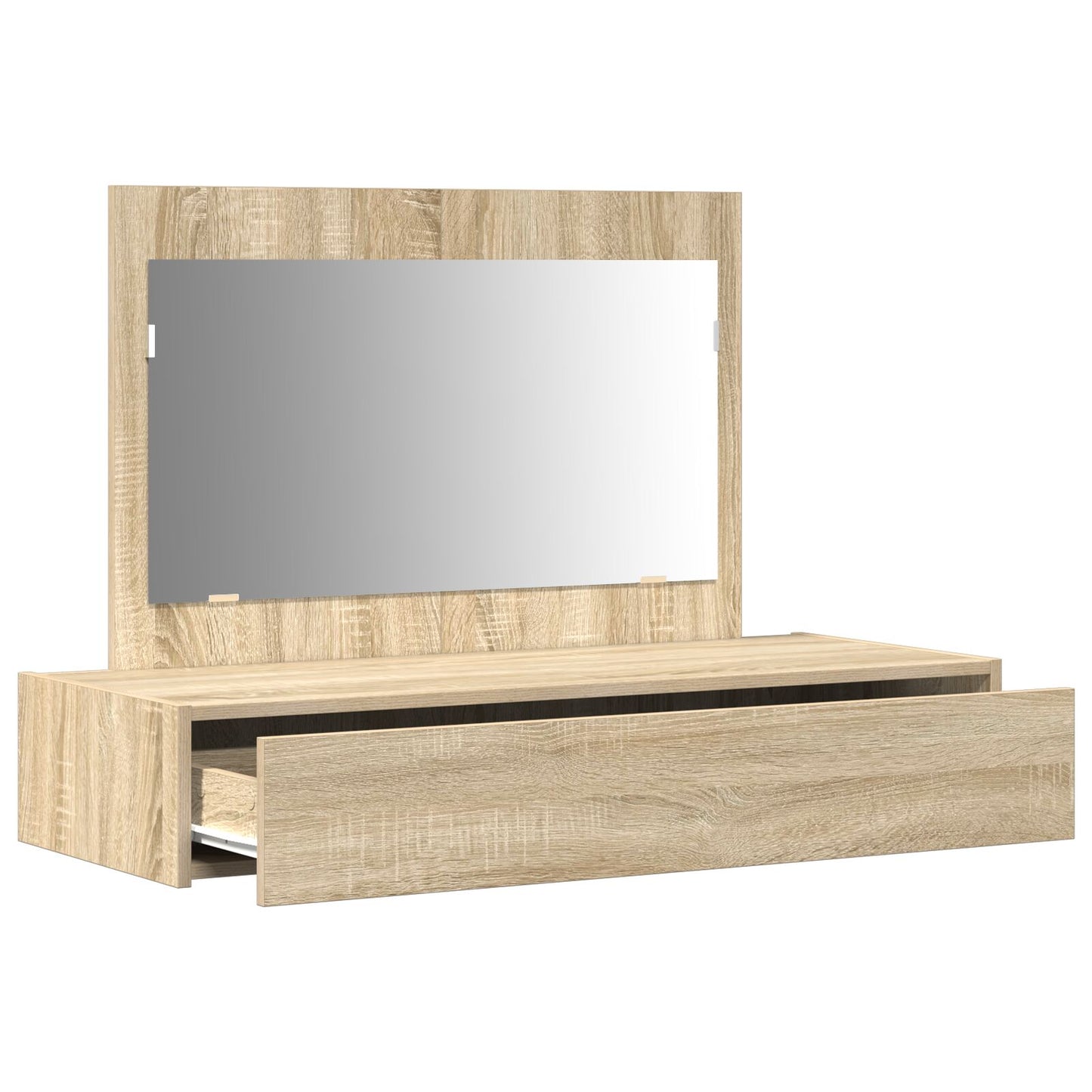 Väggmonterat Sminkbord Sonoma Ek 100x40x70 cm