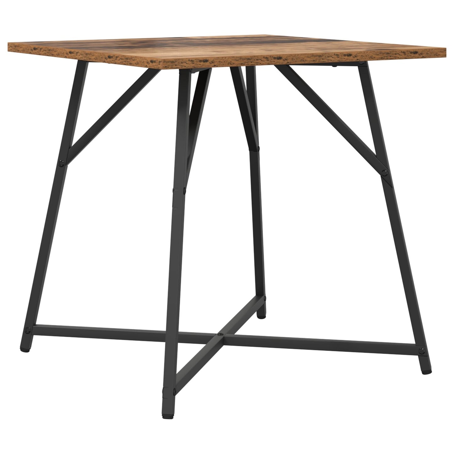 Sidobord 2 st Gamla trä, konstruerat trä och metall