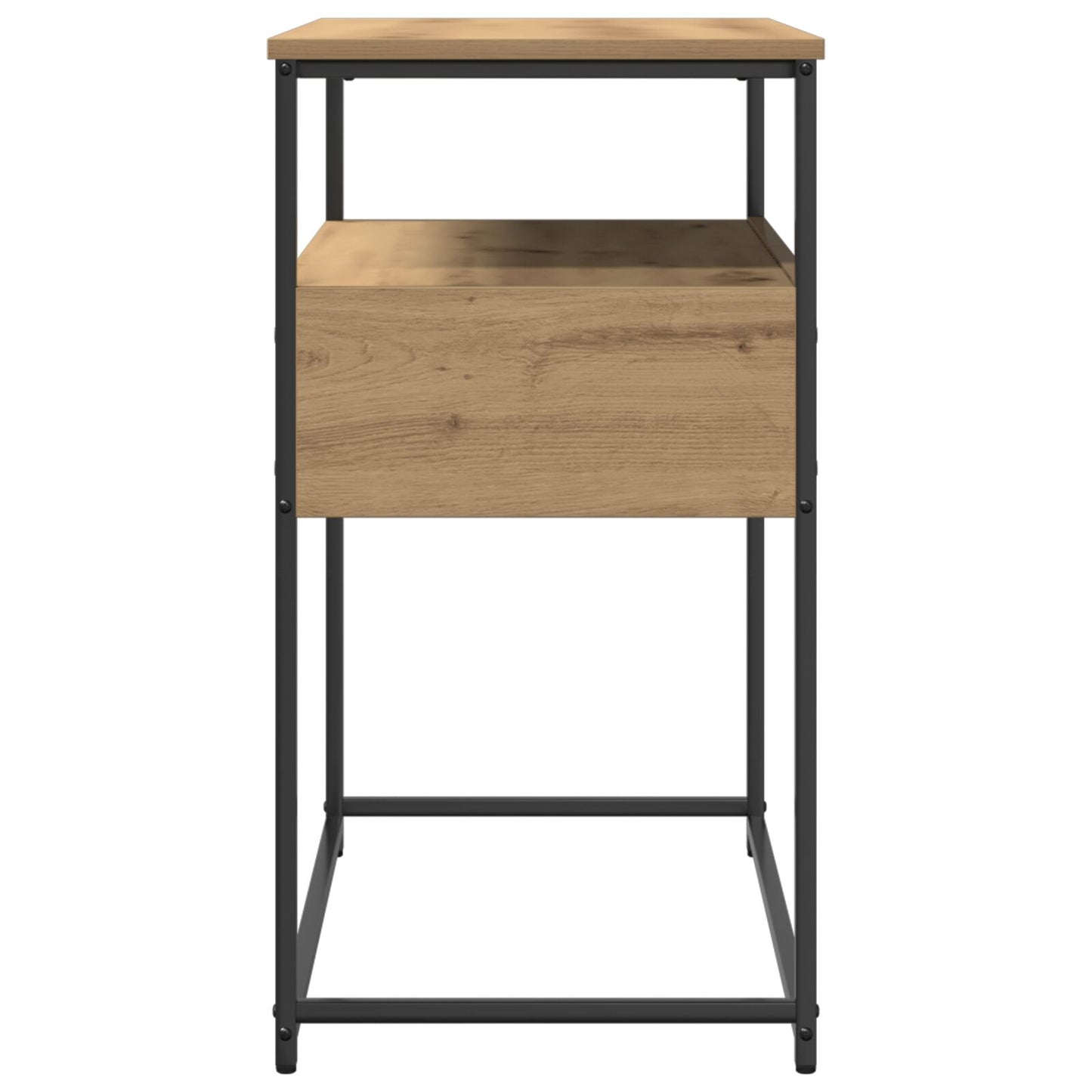 Console Table Artisan Oak 75x40x75 cm Konstruerat trä och stål