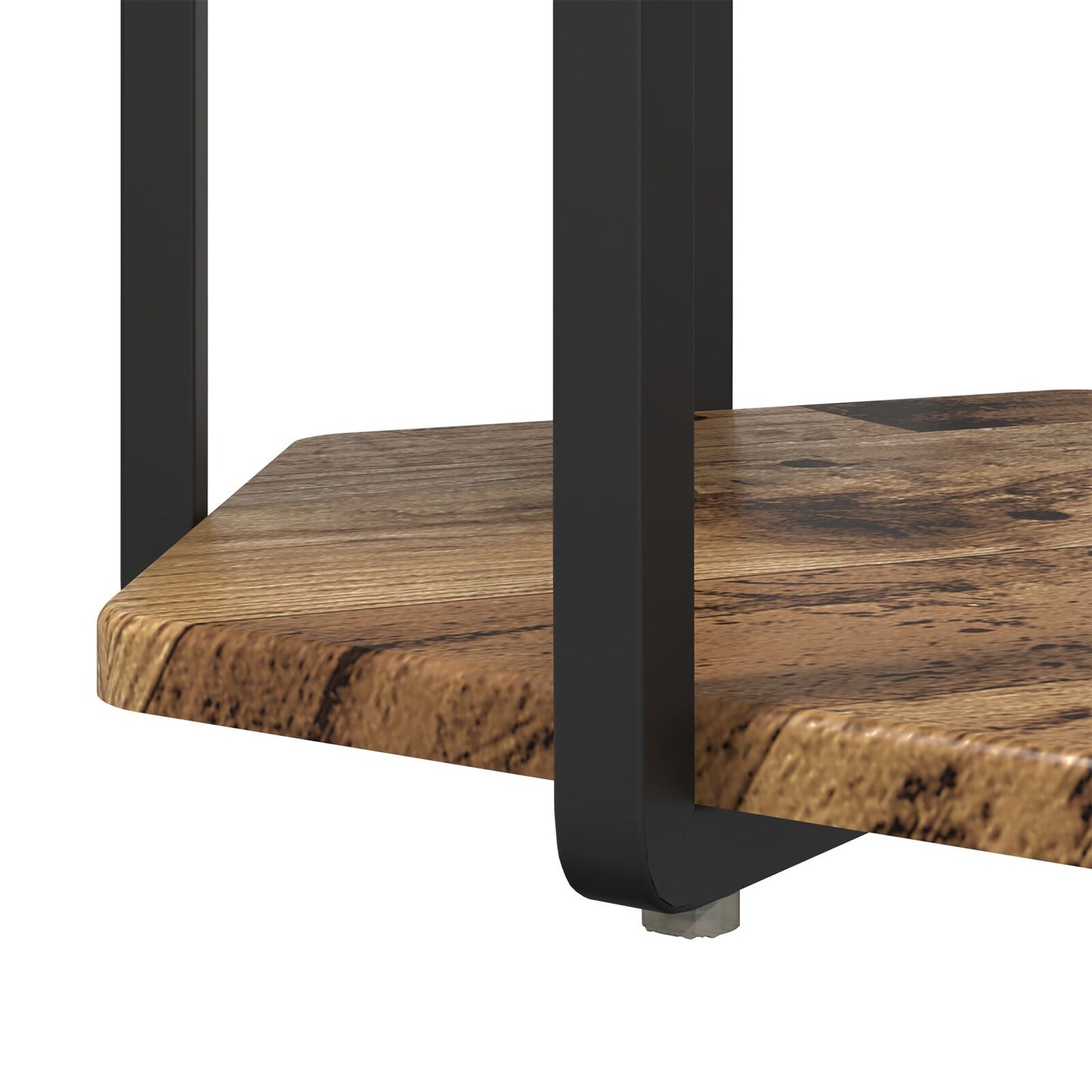 Sidobord 2 st Gamla Trä Komposit och Metall