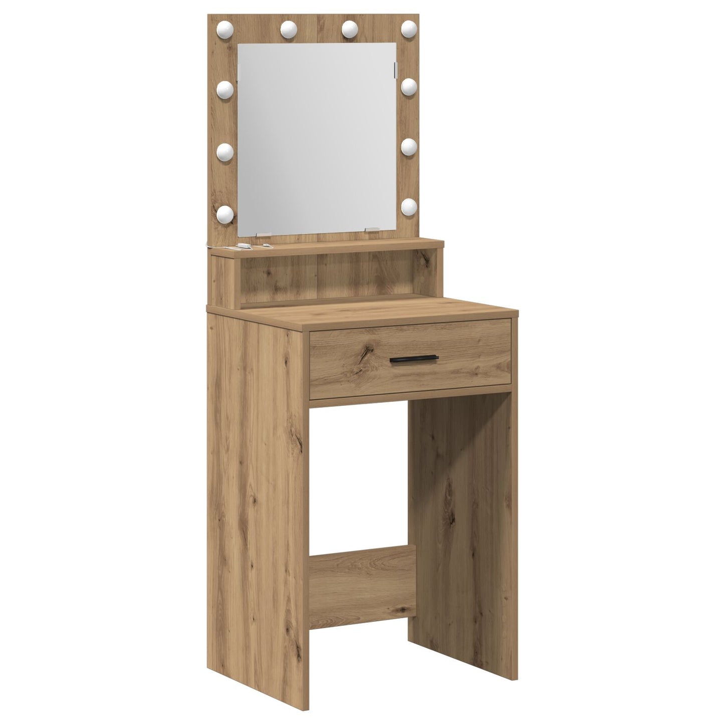 Sminkbord med LED-lampor Artisan Ek 50x41x135 cm