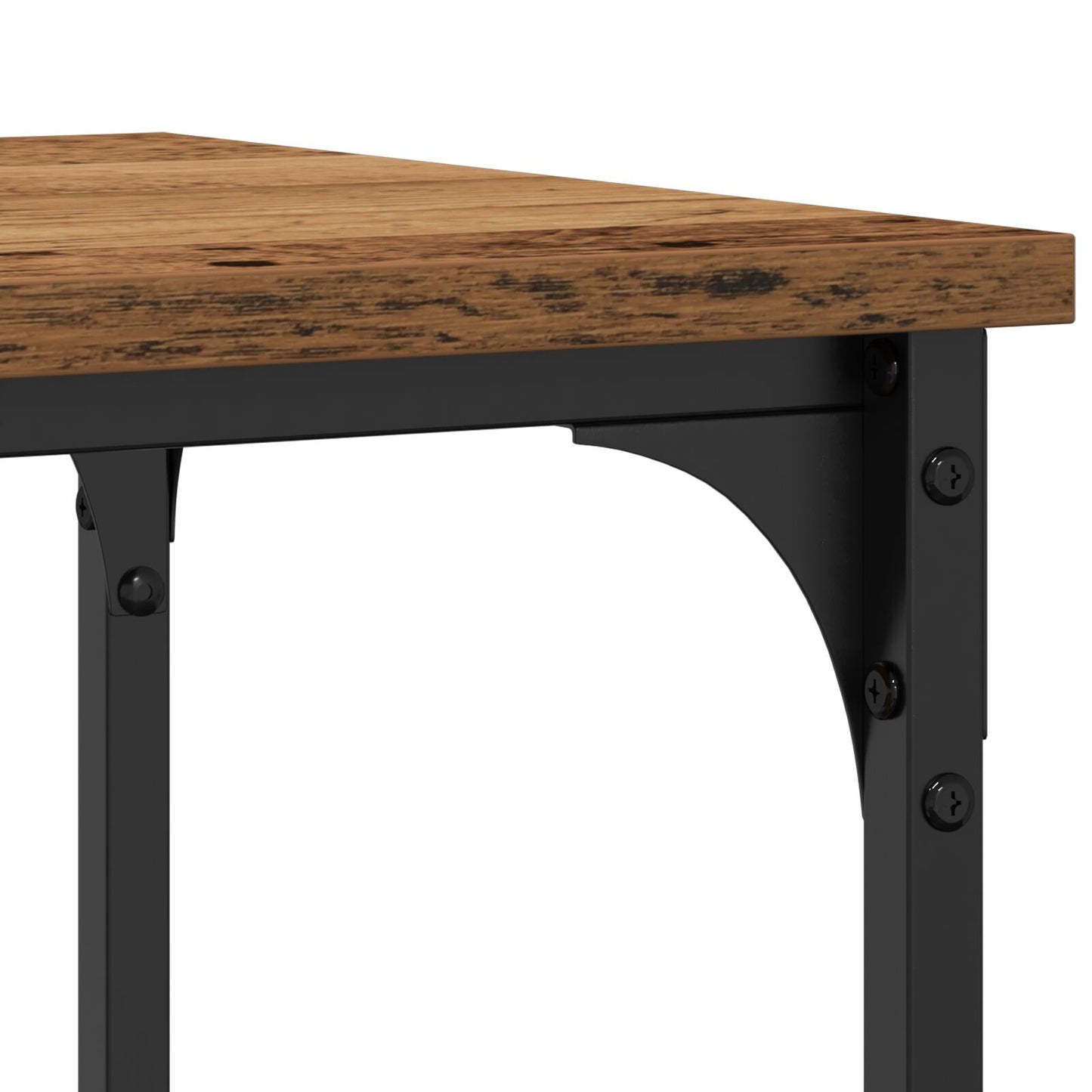 Konsolbord Gammalt Trä 100x35x75 cm Konstruerat Trä och Stål