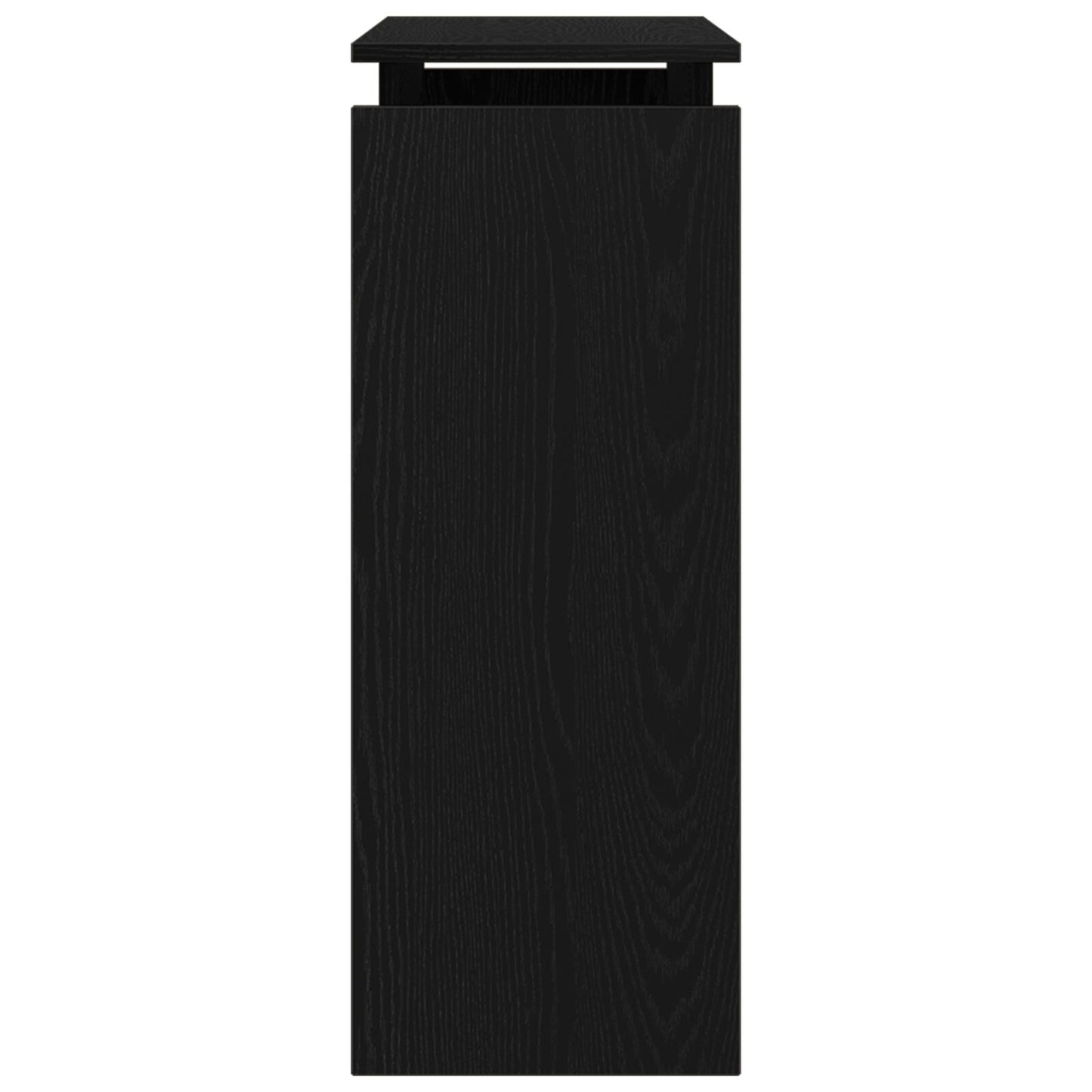 Konsolbord Svart Ek 80x30x80 cm Ingenjörsträ