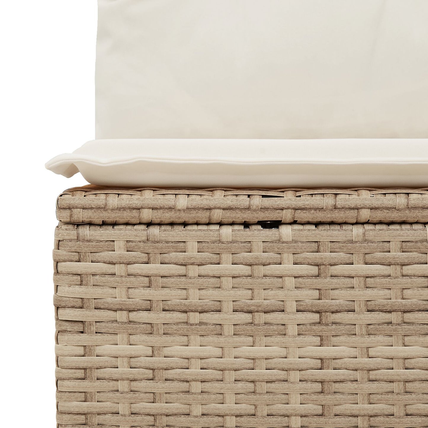 10-delad trädgårdsdining set med dynor Beige Polyrottera Akacia