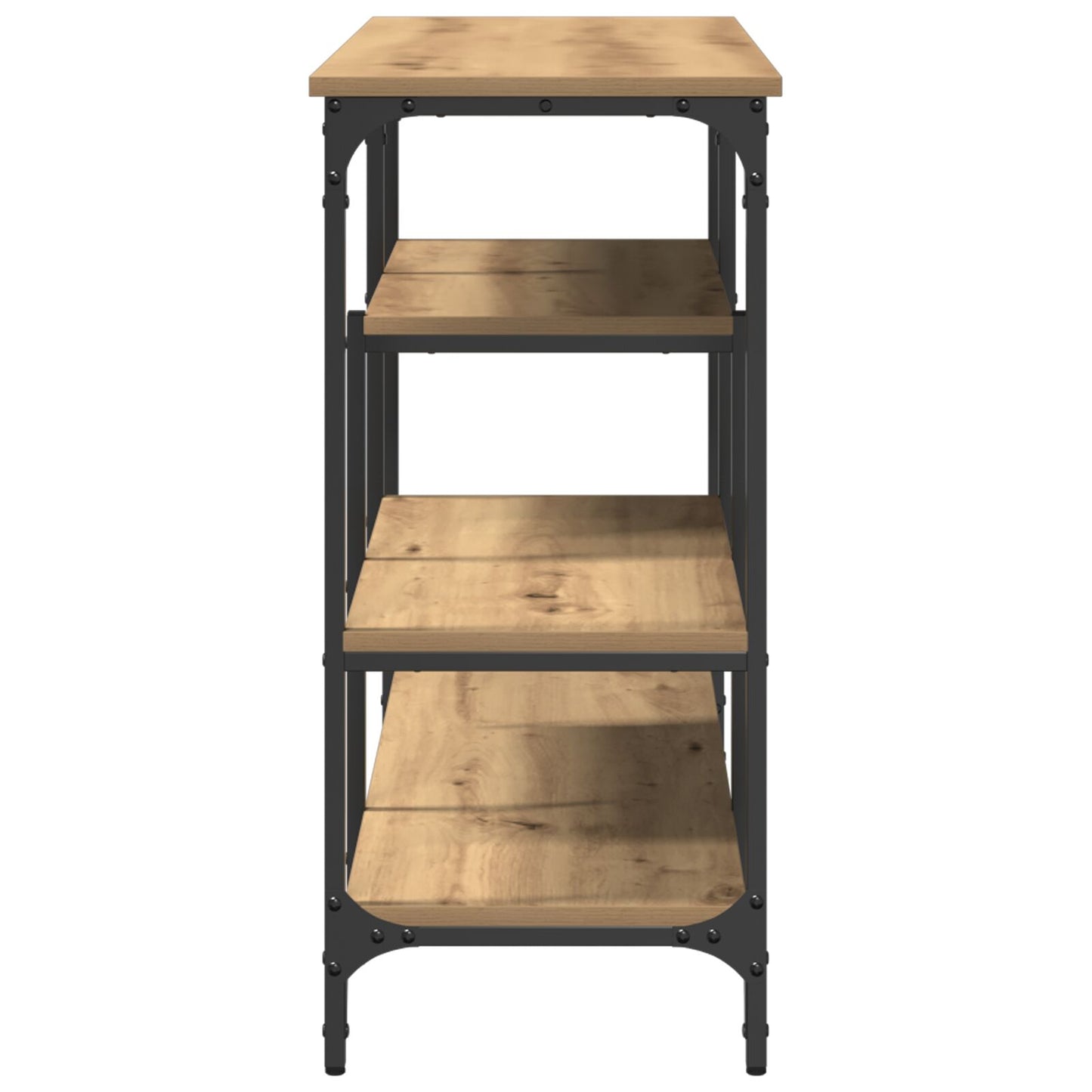 Konsolbord Artisan Ek 100x35x75 cm Konstruerat trä & Stål