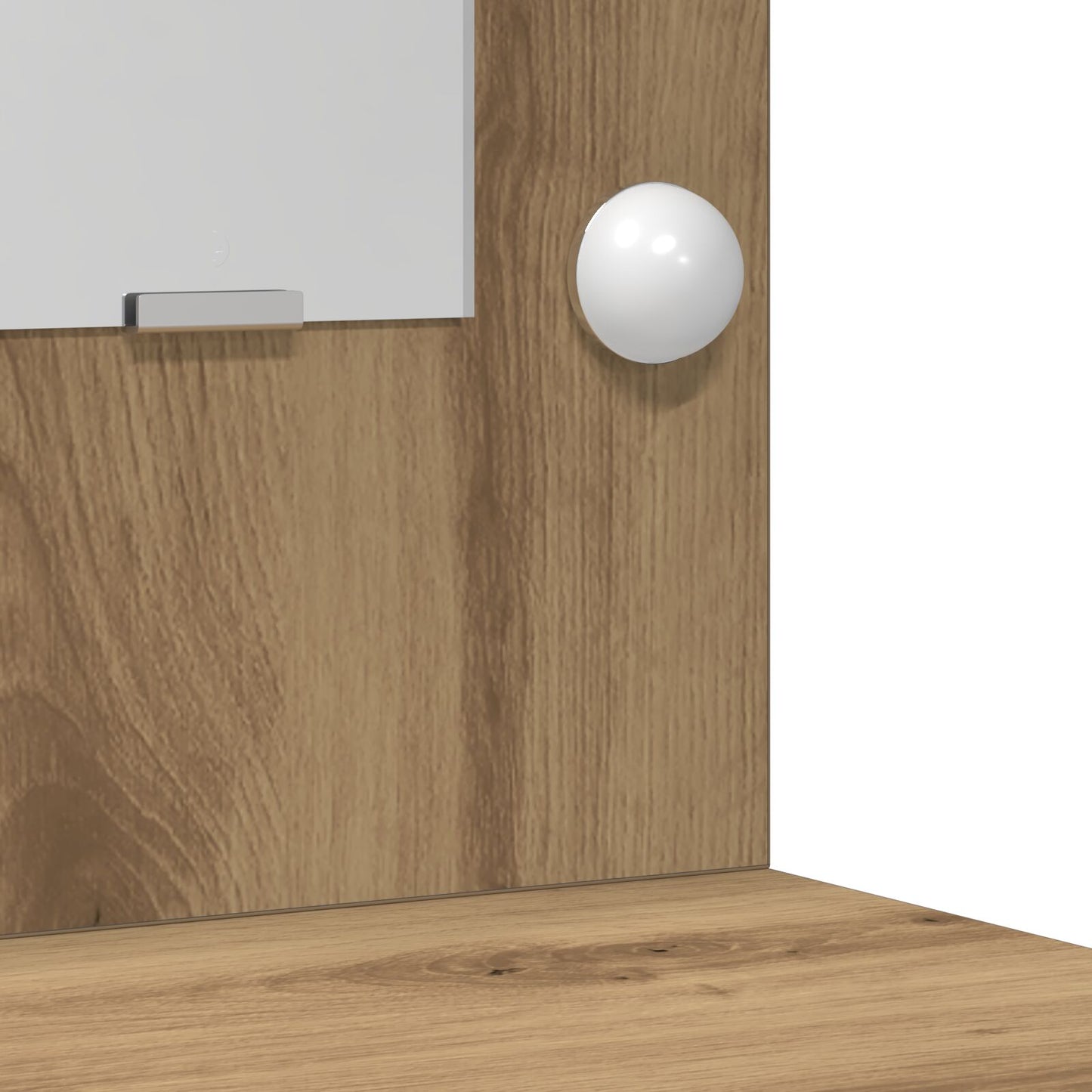 Sminkbord med LED-lampor Artisan Ek 50x41x135 cm