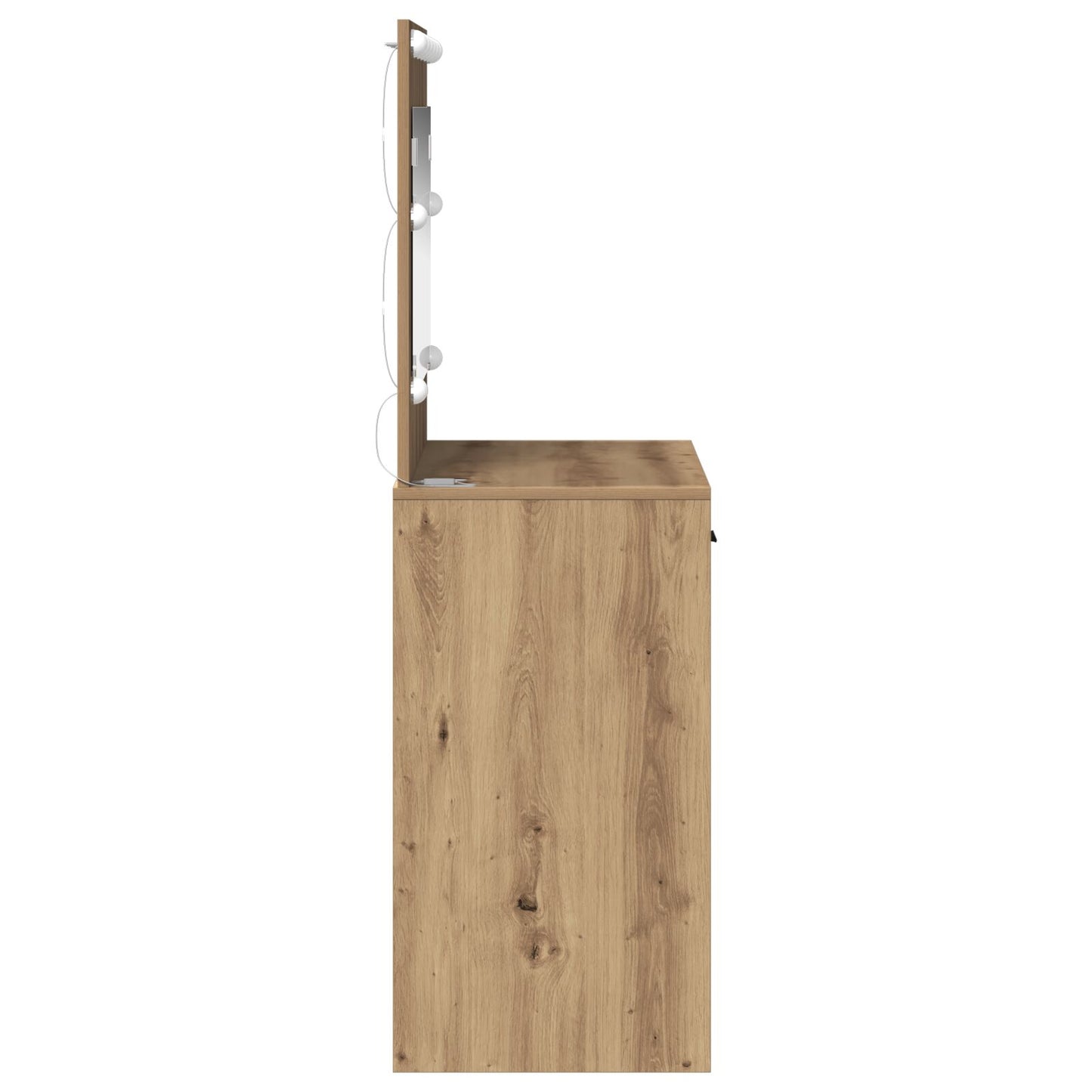 Sminkbord med LED-lampor Artisan-ek 78,5x41x135 cm