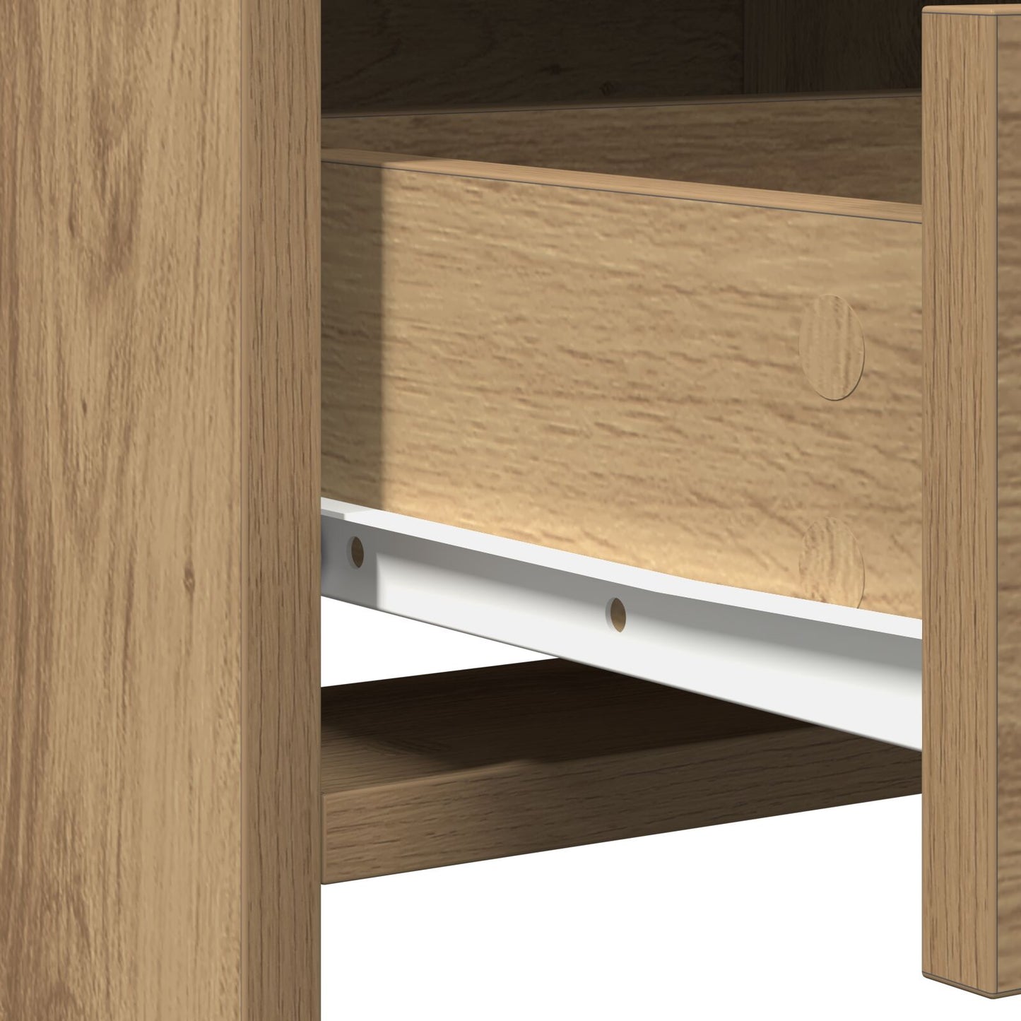 Sminkbord med LED-lampor Artisan Ek 50x41x135 cm
