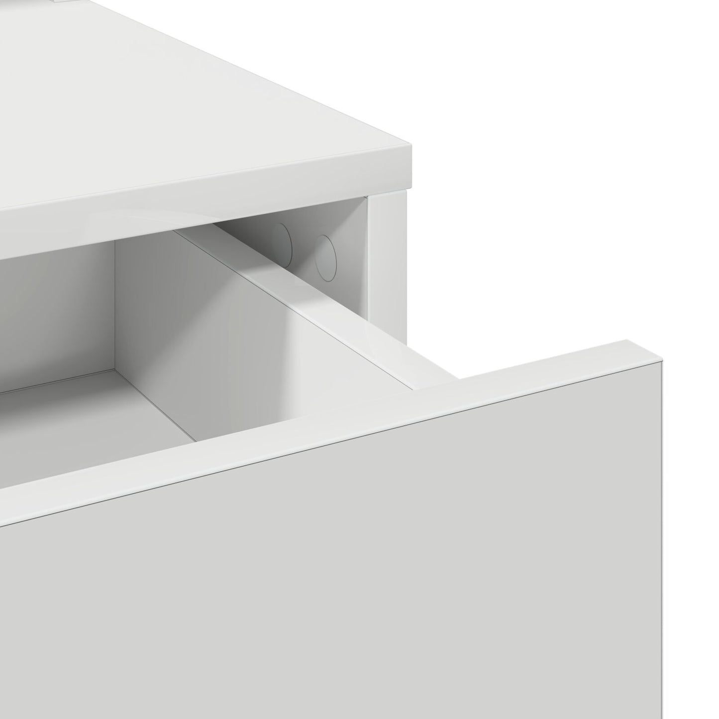 Sminkbord med LED-lampor Vit 50x41x140 cm