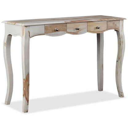 Skänk med 3 lådor massivt sheeshamträ 110x40x76 cm