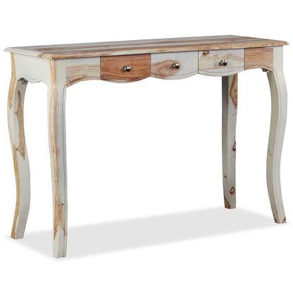 Skänk med 3 lådor massivt sheeshamträ 110x40x76 cm