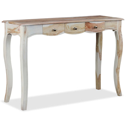 Skänk med 3 lådor massivt sheeshamträ 110x40x76 cm