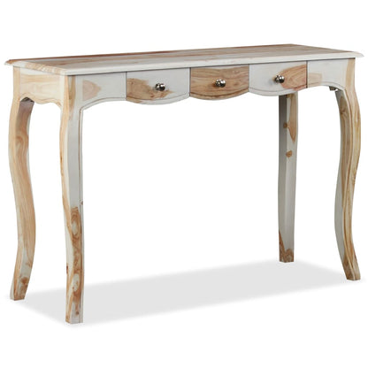 Skänk med 3 lådor massivt sheeshamträ 110x40x76 cm