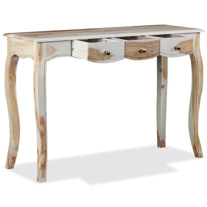 Skänk med 3 lådor massivt sheeshamträ 110x40x76 cm