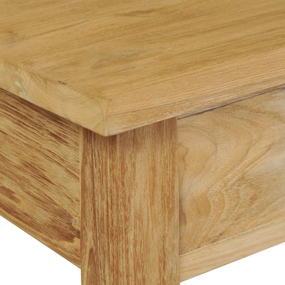 Konsolbord i massiv teak 90x30x80 cm