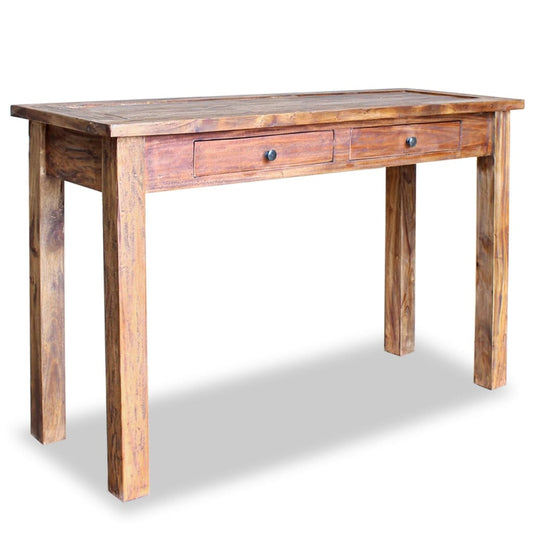 Konsolbord massivt mahognyträ 123x42x75 cm