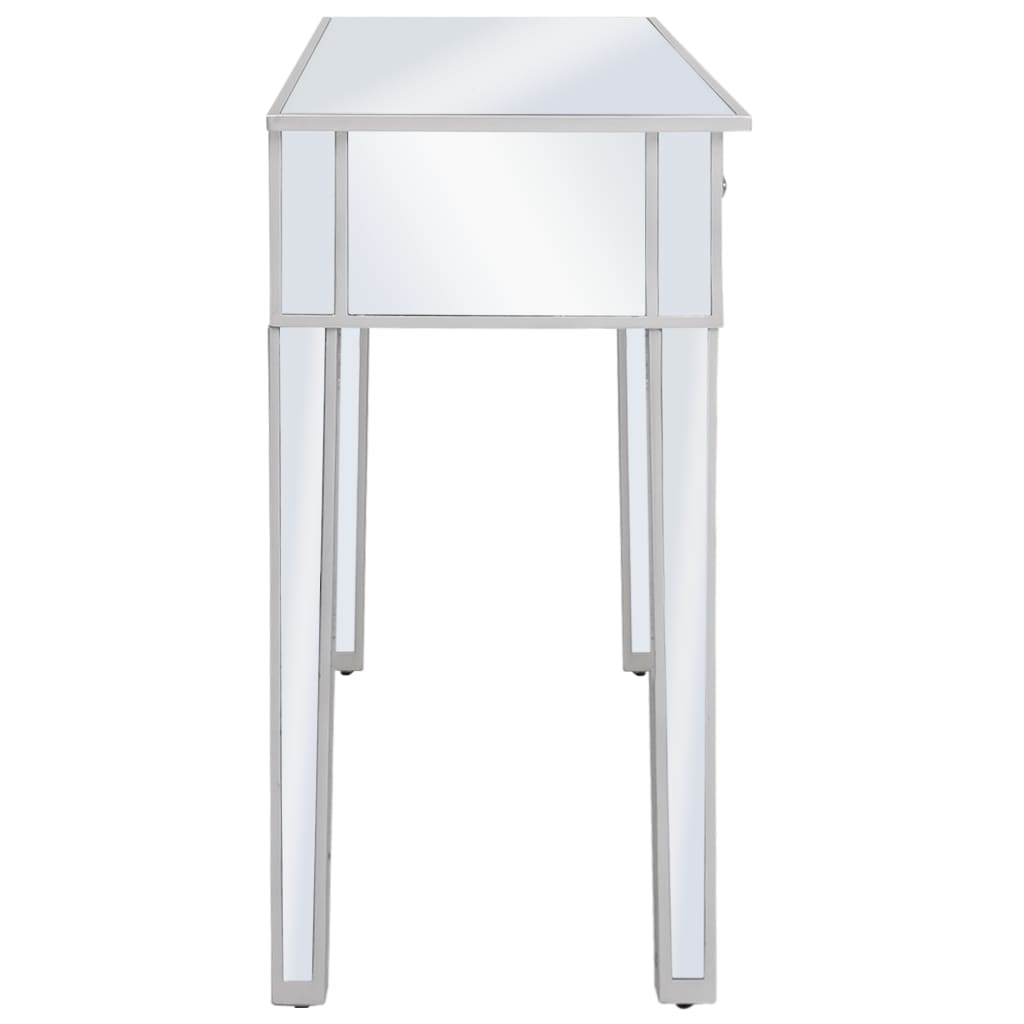 Konsolbord spegel MDF och glas 106,5x38x76,5 cm