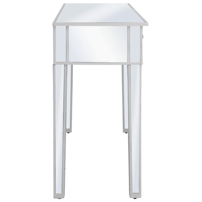 Konsolbord spegel MDF och glas 106,5x38x76,5 cm