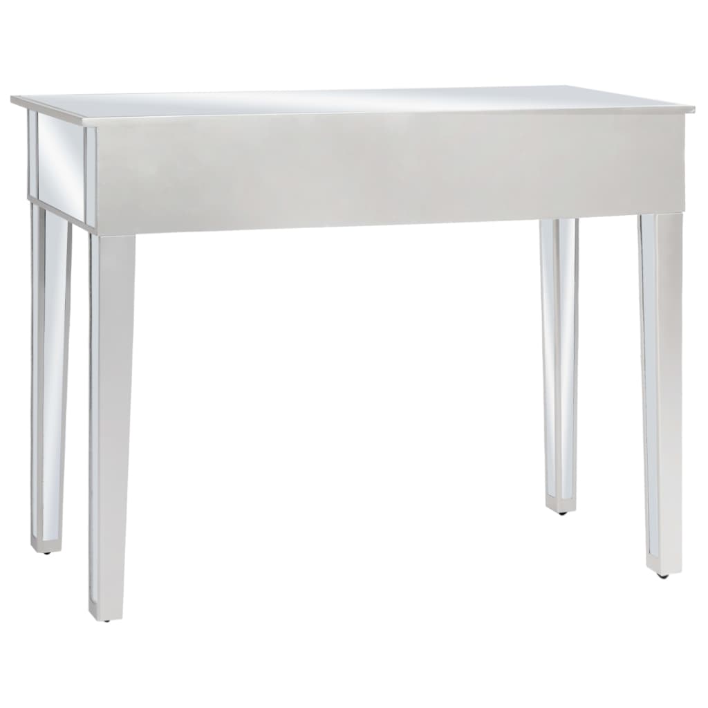 Konsolbord spegel MDF och glas 106,5x38x76,5 cm