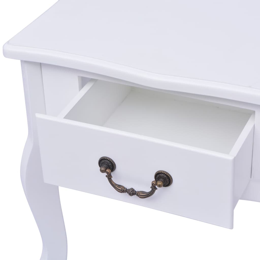 Sängbord 2 st MDF vit