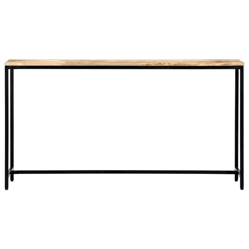 Avlastningsbord 140x35x76 cm massivt grovt mangoträ