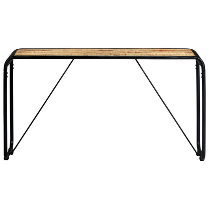 Avlastningsbord 140x35x76 cm massivt grovt mangoträ
