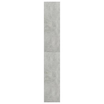 Bokhylla 5 hyllor betonggrå 80x30x189 cm konstruerat trä
