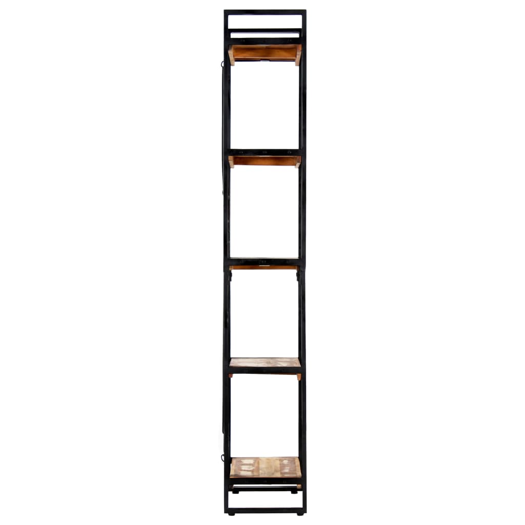 Bokhylla med 5 hyllor 60x30x180 cm massivt återvunnet trä
