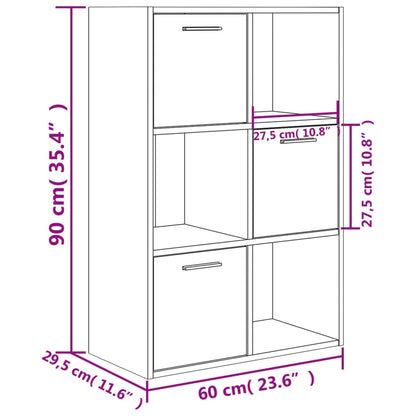 Förvaringsskåp sonoma ek 60x29,5x90 cm konstruerat trä