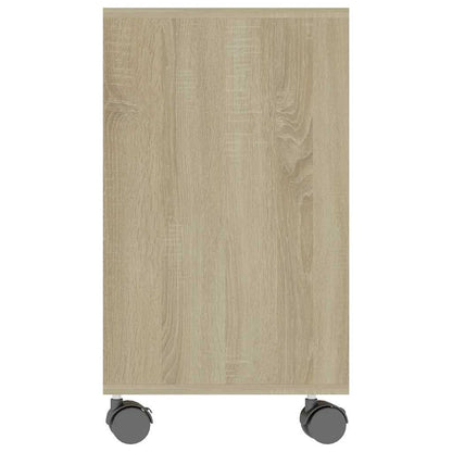 Sidobord sonoma-ek 70x35x55 cm konstruerat trä