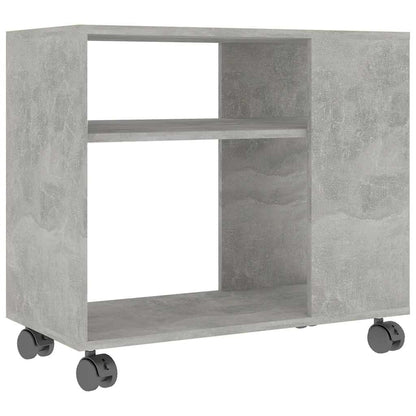 Sidobord betonggrå 70x35x55 cm konstruerat trä