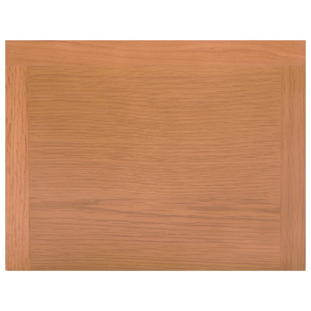 Sidobord med låda 35x27x55 cm massiv ek