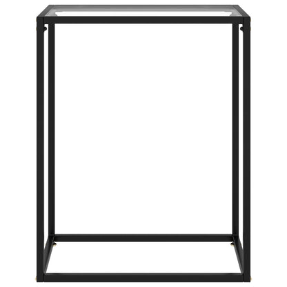 Avlastningsbord transparent 60x35x75 cm härdat glas