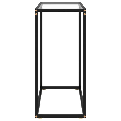 Avlastningsbord transparent 60x35x75 cm härdat glas