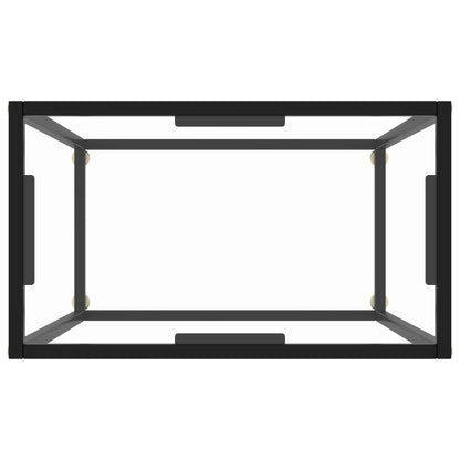 Avlastningsbord transparent 60x35x75 cm härdat glas